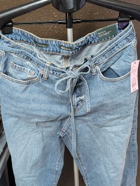 wild fable Light Wash Tie-Front Boyfriend Jeans